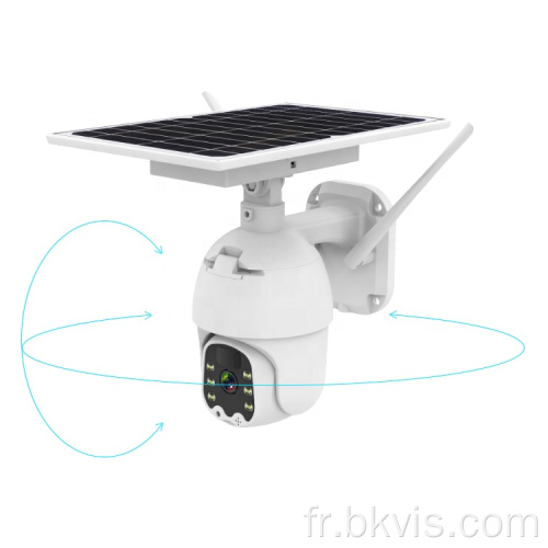 Caméra de sécurité PTZ Smart 1080p à énergie solaire sans fil